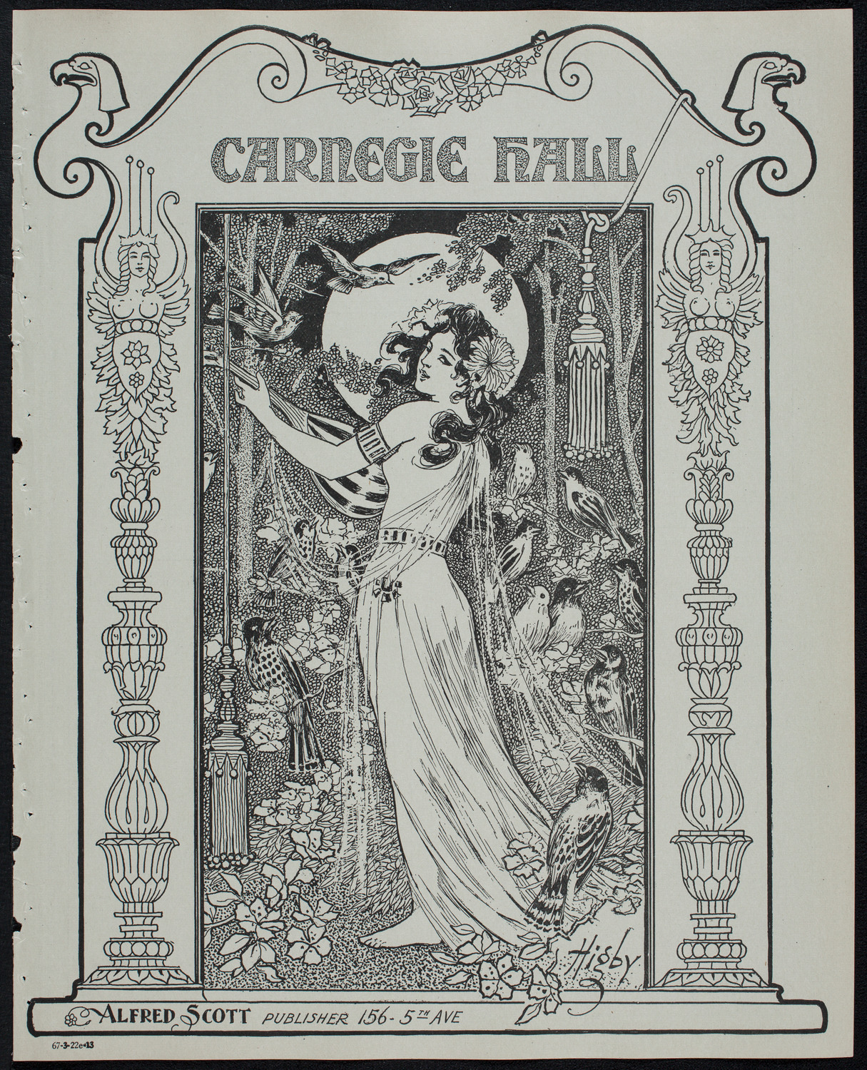 Russian Symphony Society of New York, March 22, 1913, program page 1