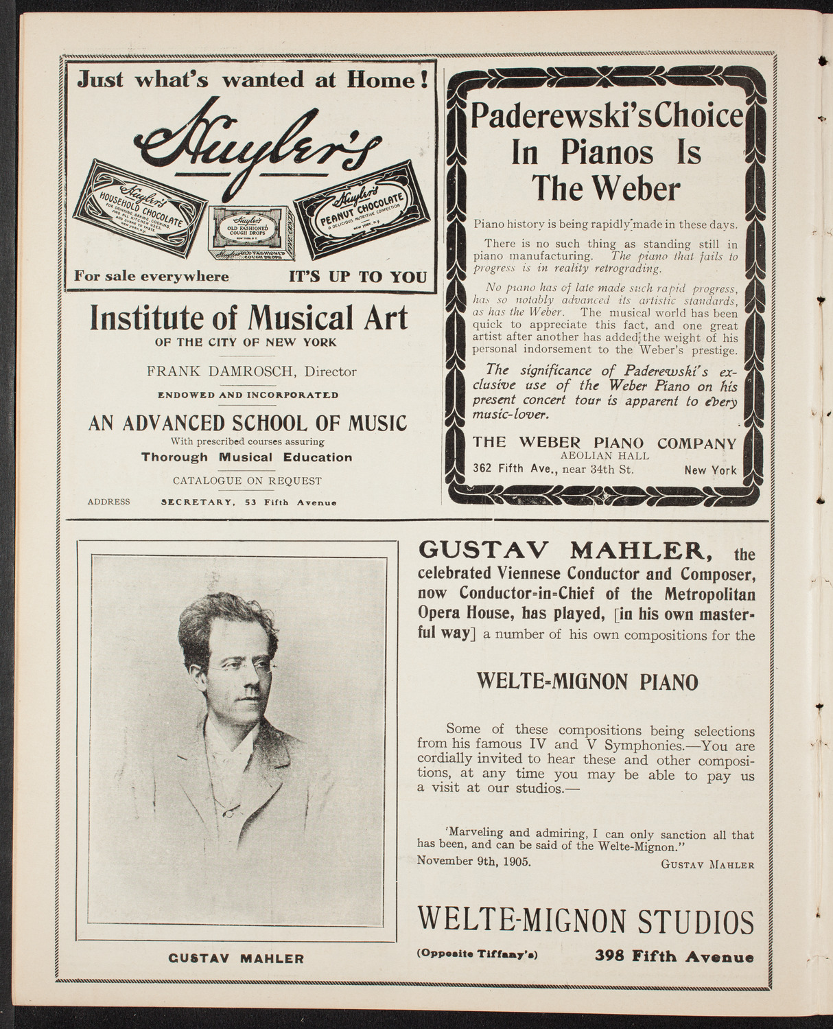 Russian Symphony Society of New York, January 30, 1908, program page 6