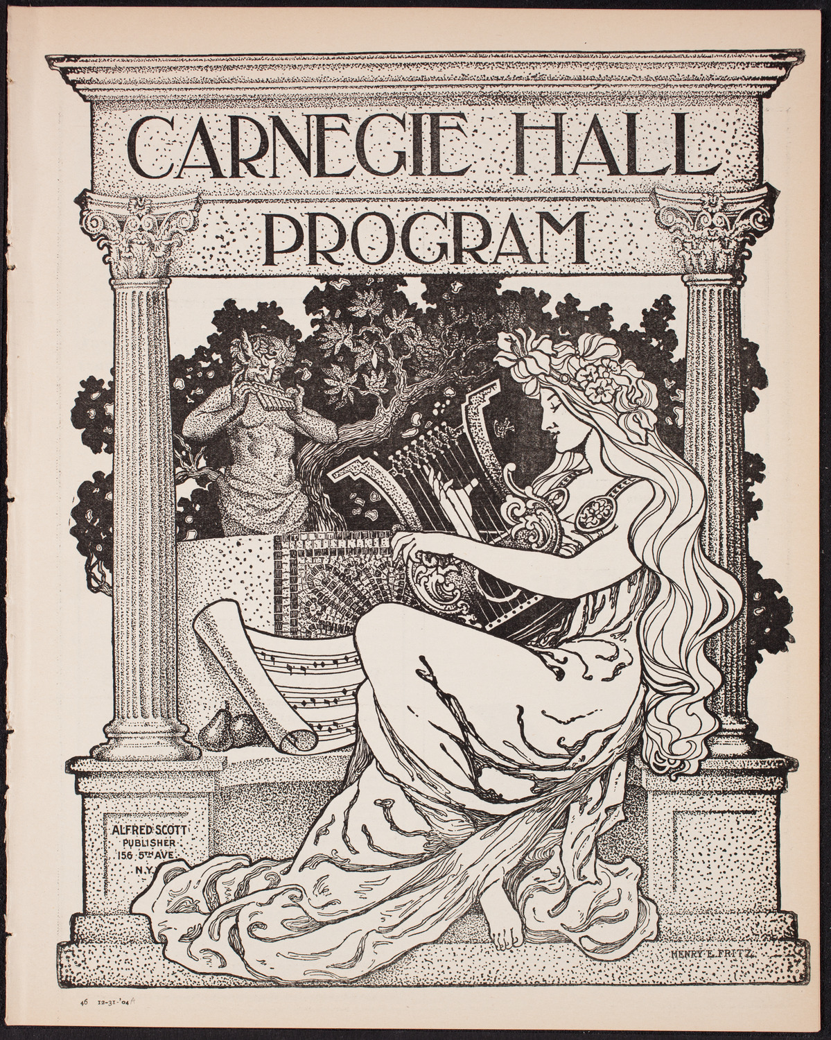 Eugène Ysaÿe, Violin, with the New York Symphony Orchestra, December 31, 1904, program page 1