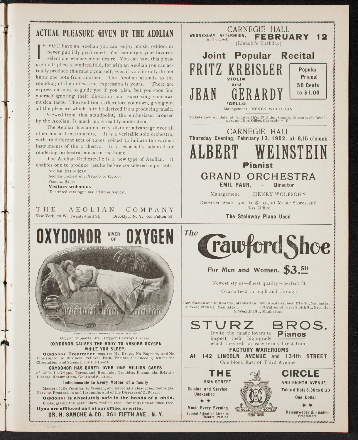 David Bispham, Baritone, February 2, 1902, program page 9