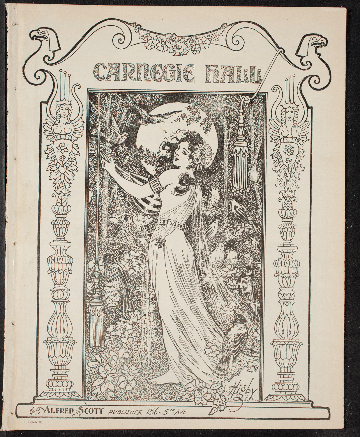 New York Philharmonic, March 4, 1910, program page 1