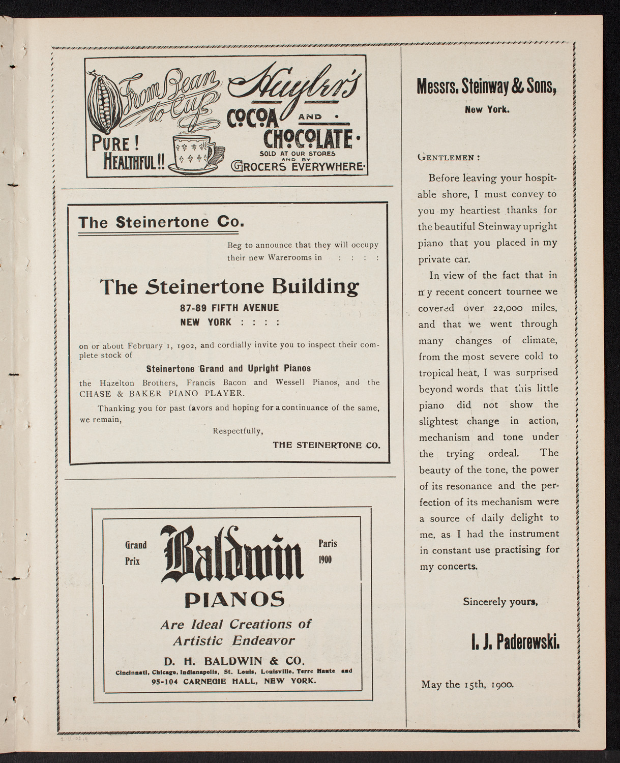 Benefit: Building Fund Buyers' Association of America, February 11, 1902, program page 7