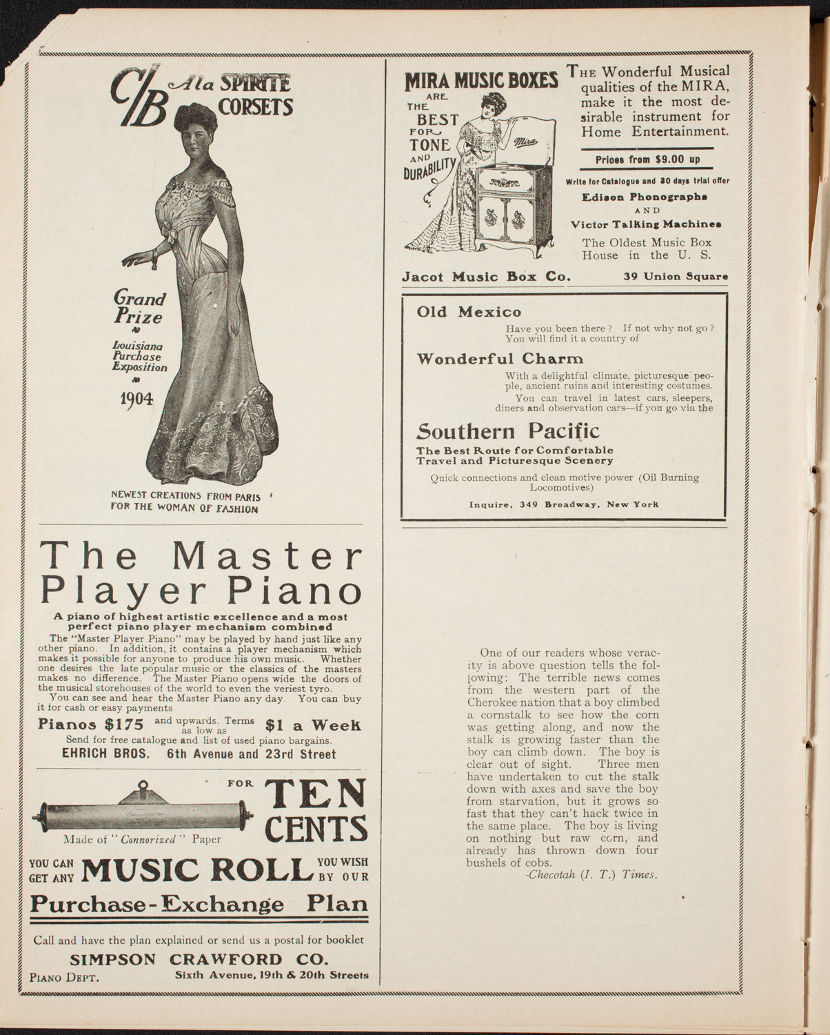 New Music Society of America, March 10, 1906, program page 8