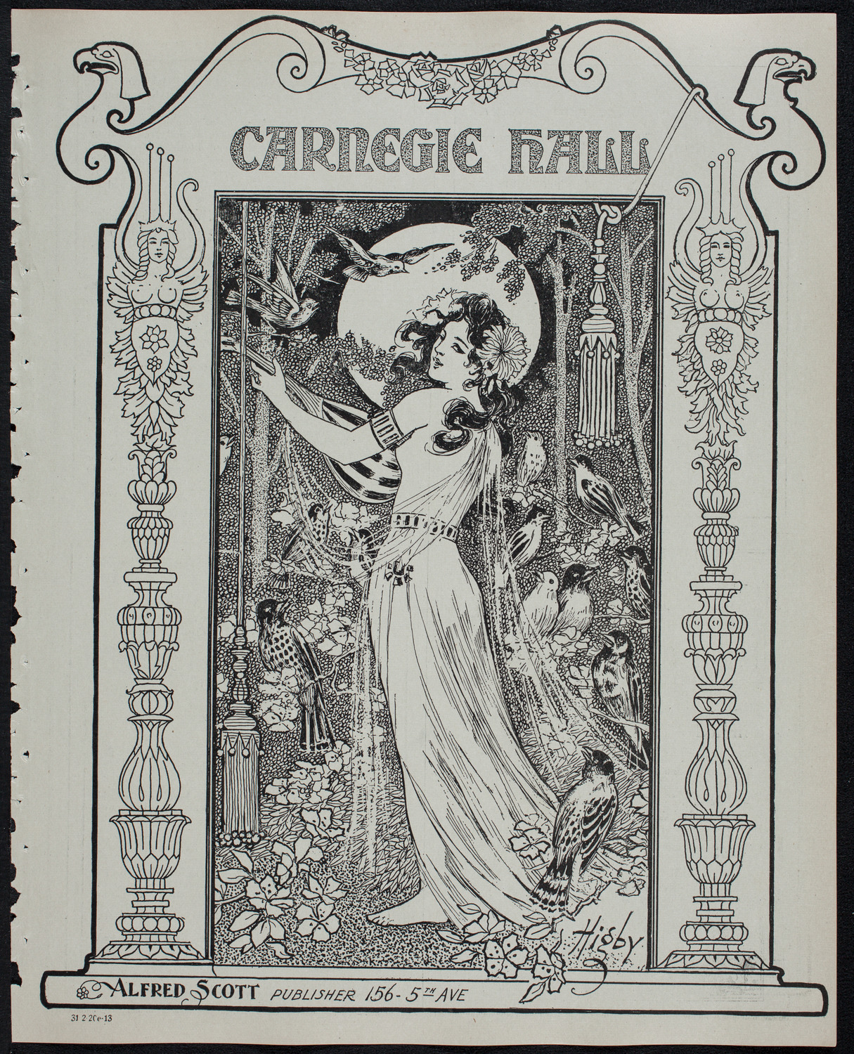 Boston Symphony Orchestra, February 20, 1913, program page 1