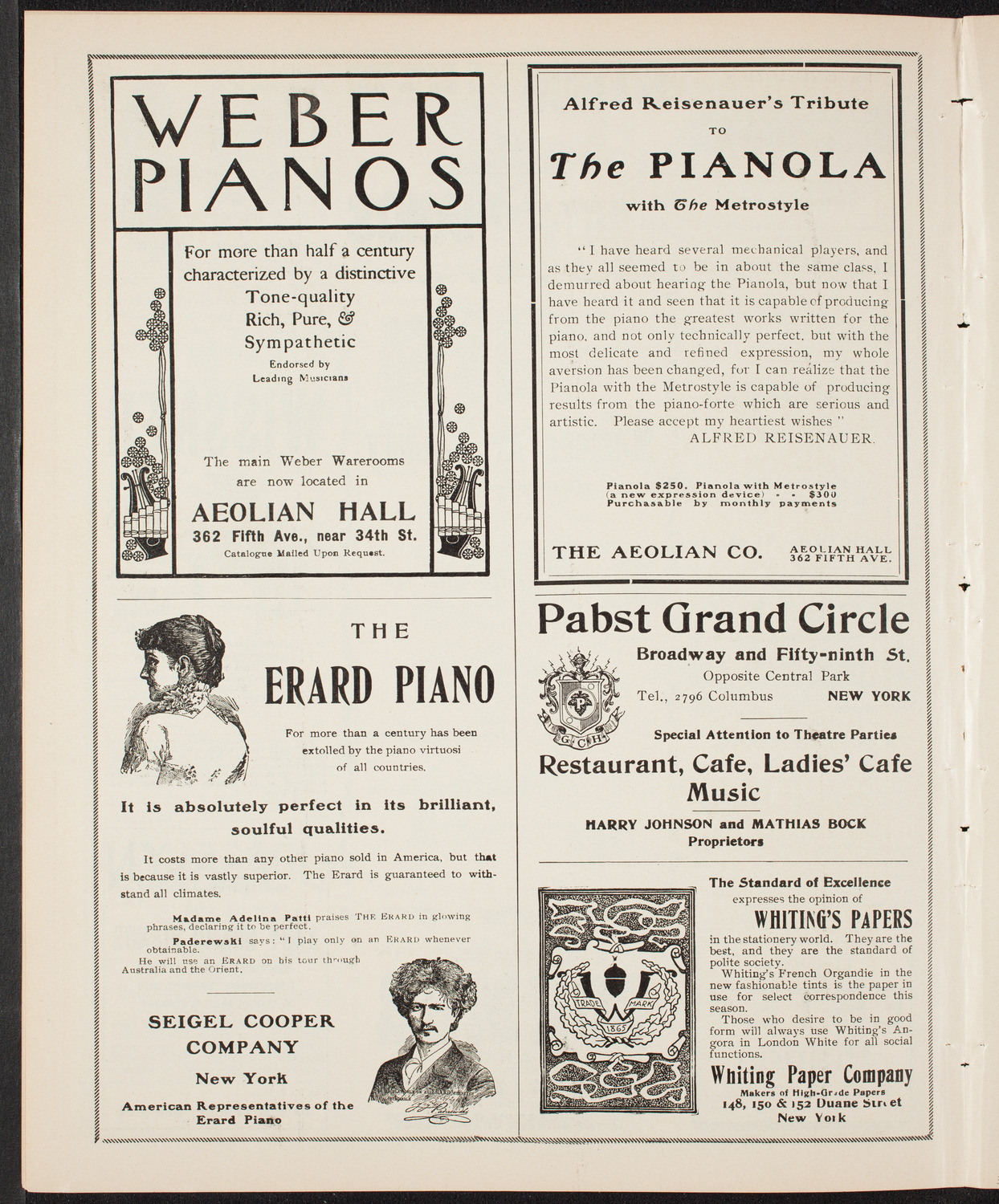 Musical Art Society of New York, March 10, 1904, program page 6