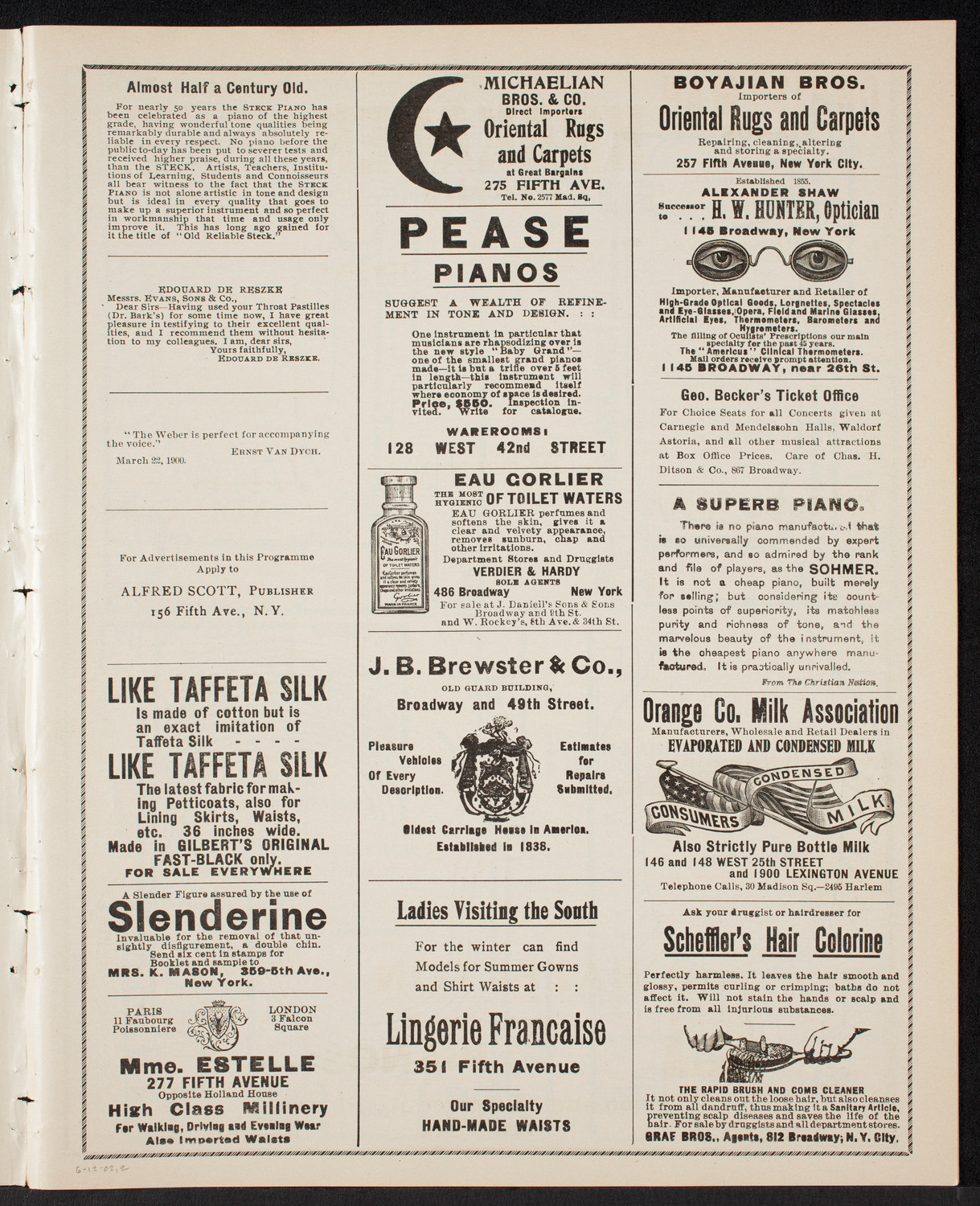 Graduation: New York Law School, June 12, 1902, program page 3