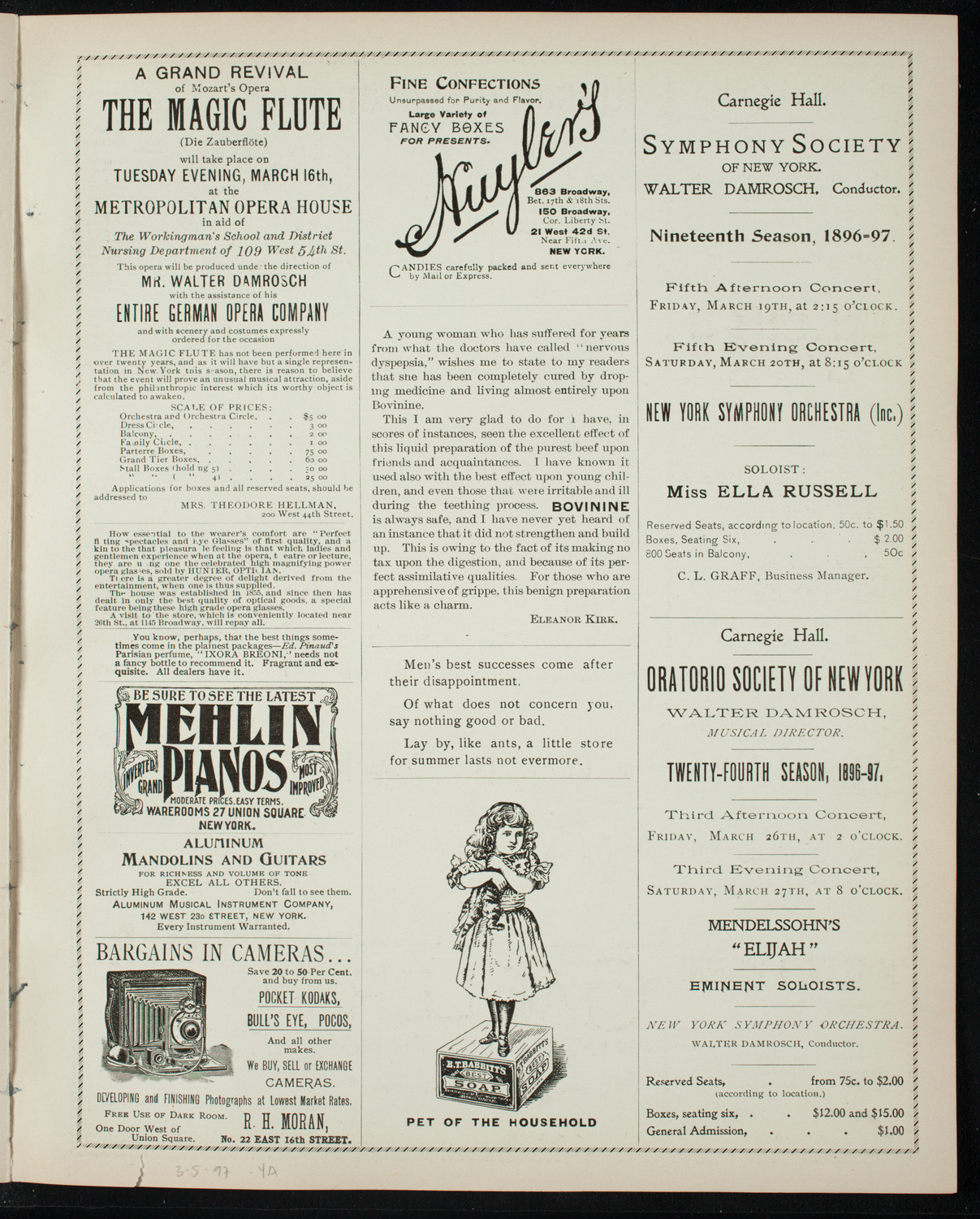 Lecture by F. G. Newlands, March 5, 1897, program page 7