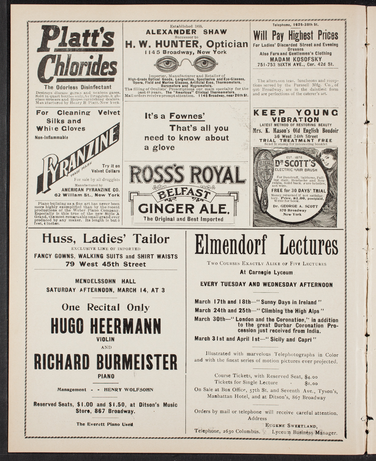 New York Philharmonic, March 13, 1903, program page 2