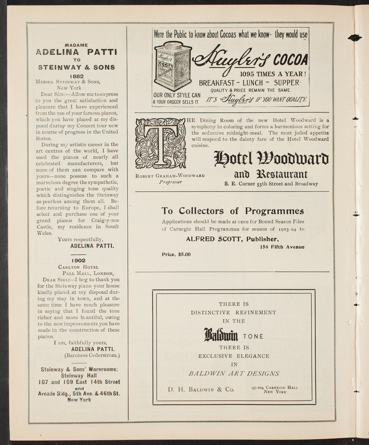 People's Singing Classes, April 24, 1904, program page 4