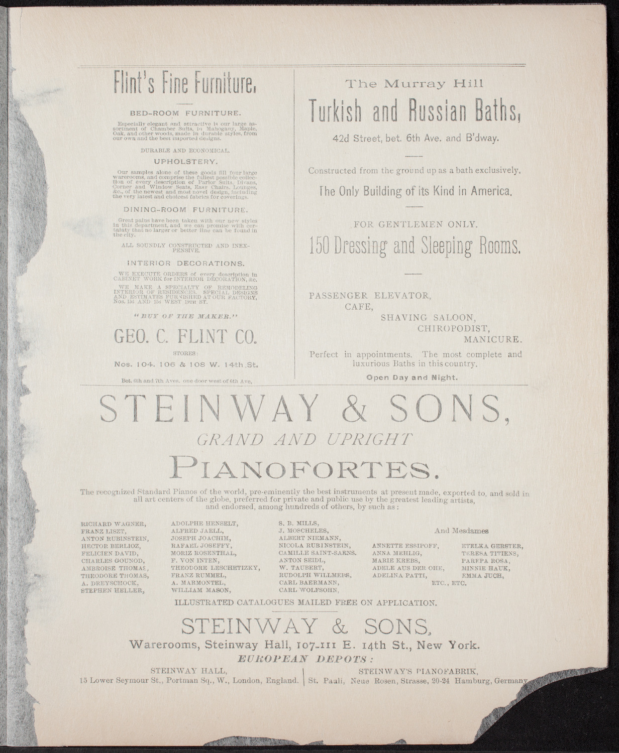 Urania Scientific Theatre, May 22, 1892, program page 3