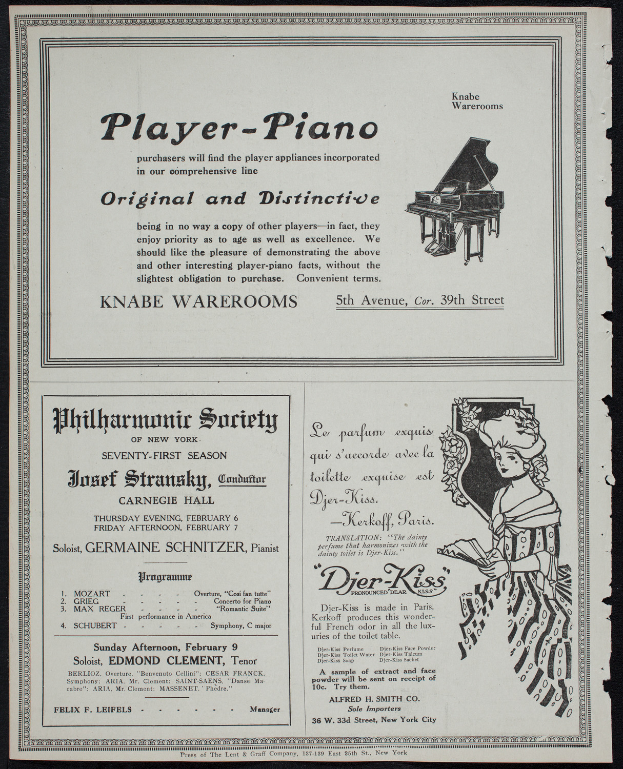 New York Banks' Glee Club, February 4, 1913, program page 12