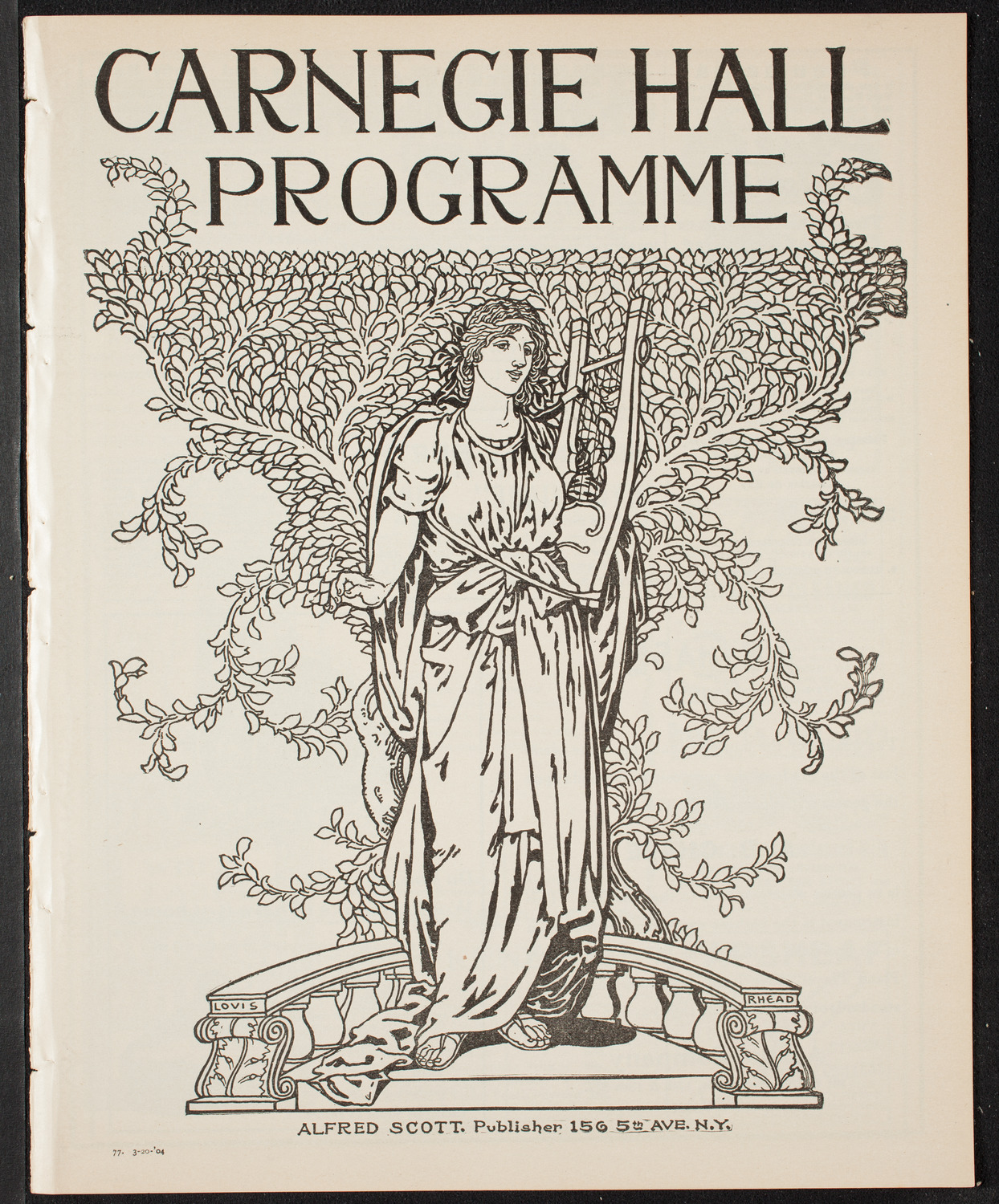Lecture by Burton Holmes, March 20, 1904, program page 1