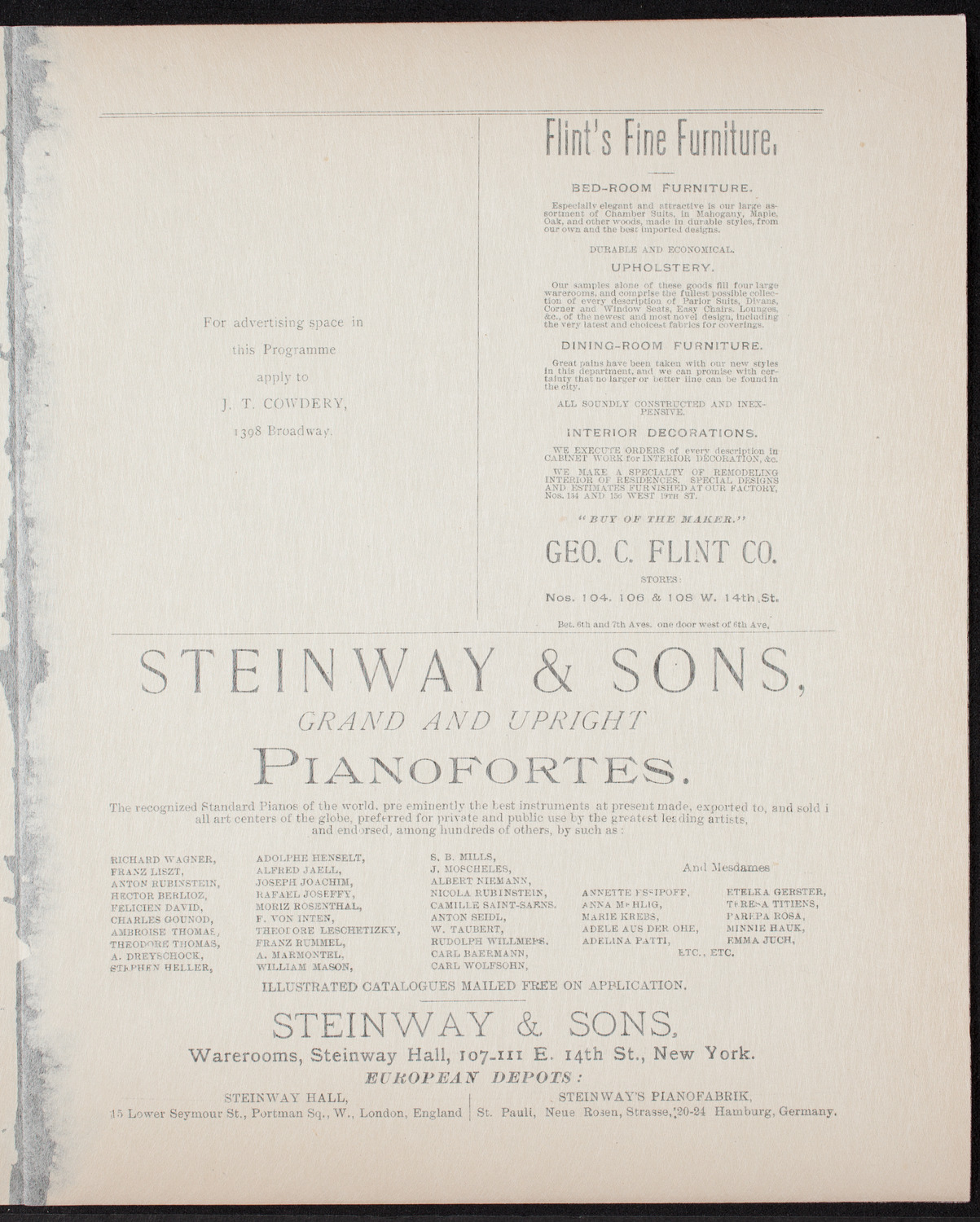 Urania Scientific Theatre, June 1, 1892, program page 3