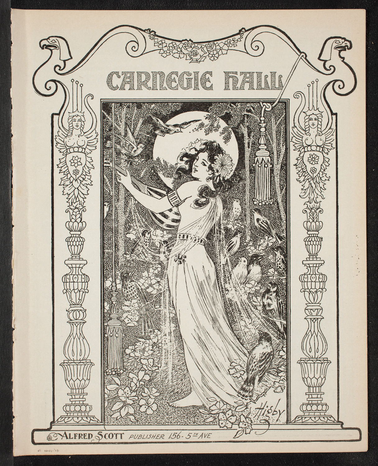 Jan Kubelik, Violin, December 24, 1905, program page 1