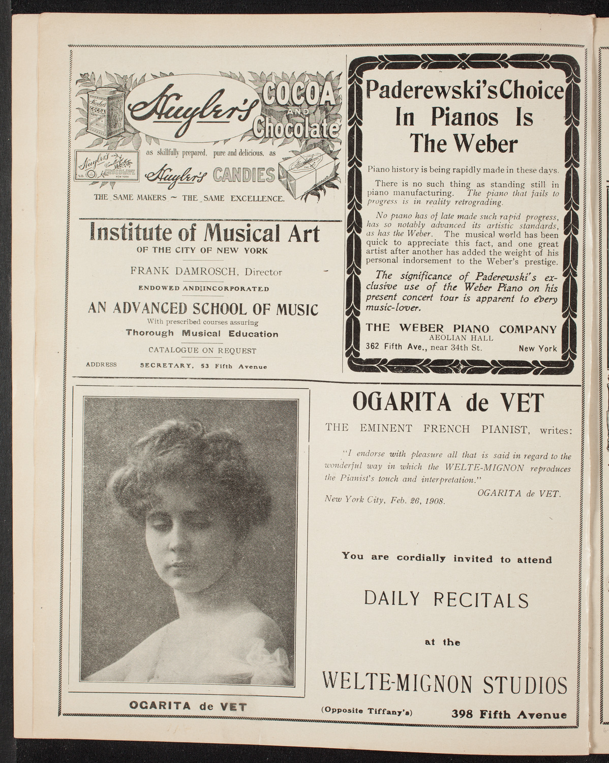 Graduation: New York Law School, June 18, 1908, program page 6