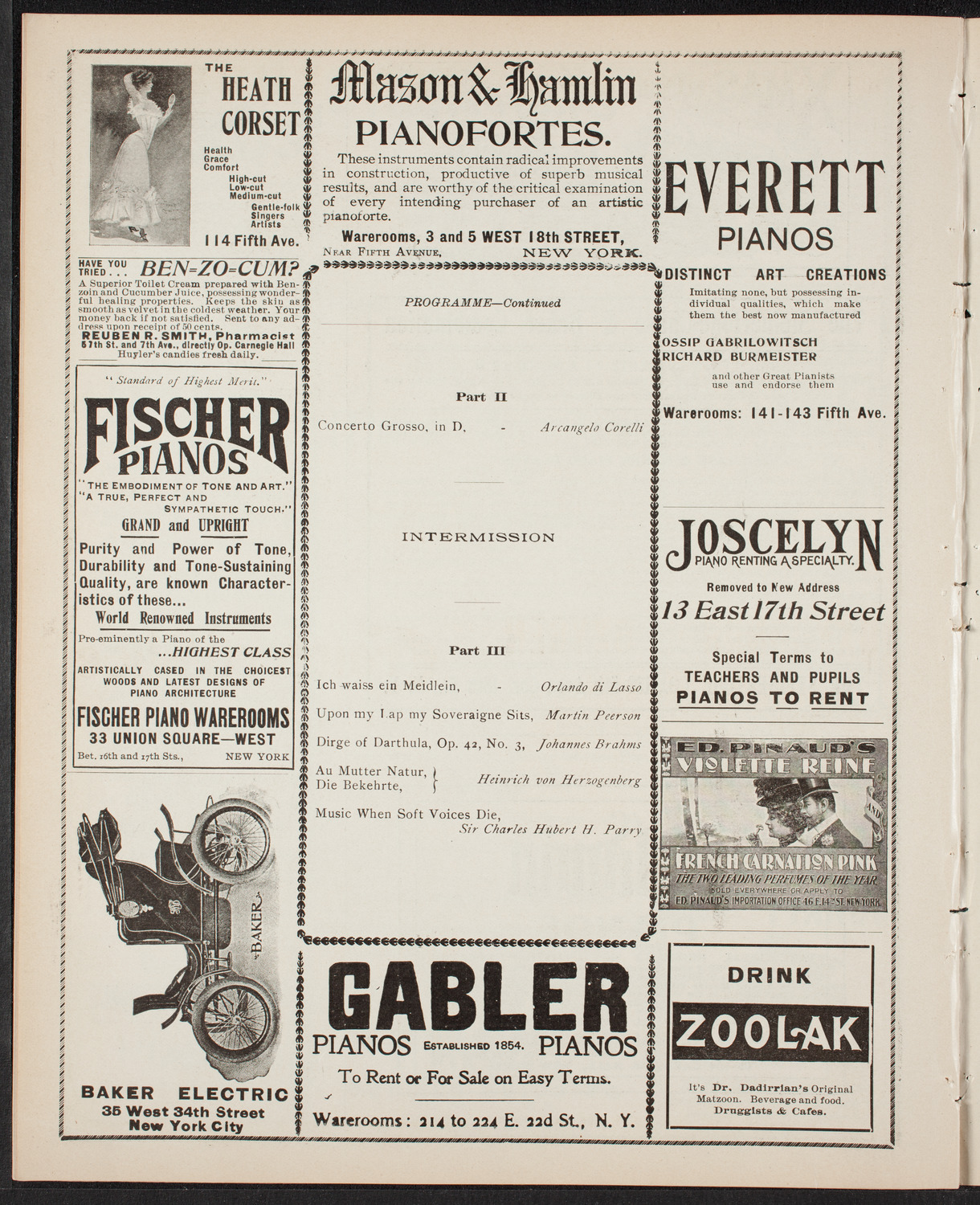 Musical Art Society of New York, December 19, 1901, program page 8