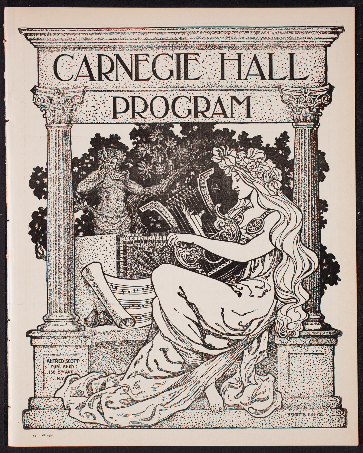Benefit: German Hospital and Dispensary, January 8, 1905, program page 1
