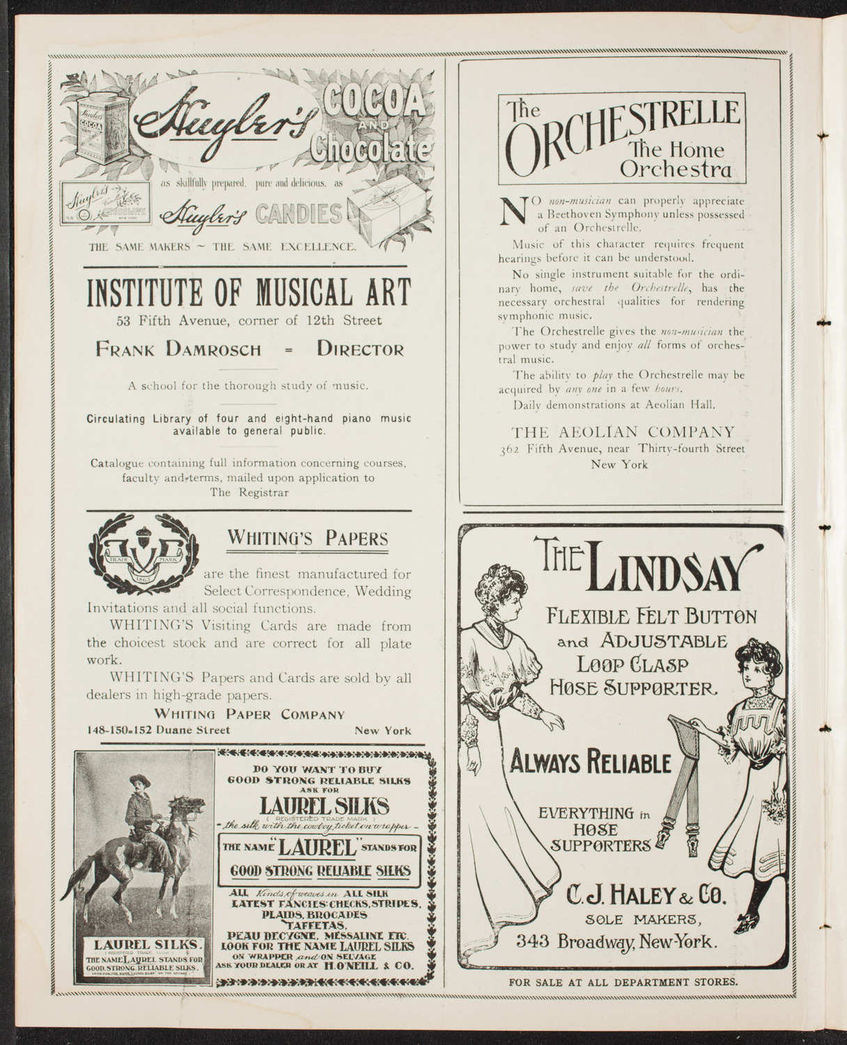 New York Festival Chorus and Orchestra, April 7, 1907, program page 6