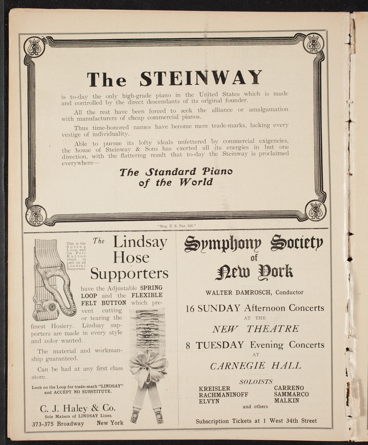 Columbus Day Celebration, October 12, 1909, program page 4