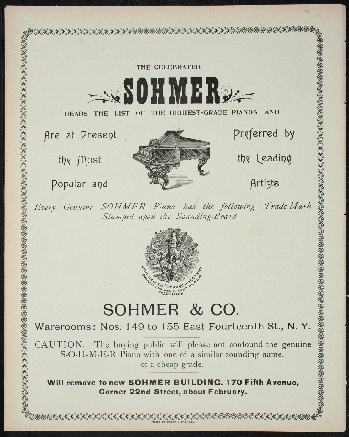 Amateur Comedy Club, December 16, 1897, program page 8
