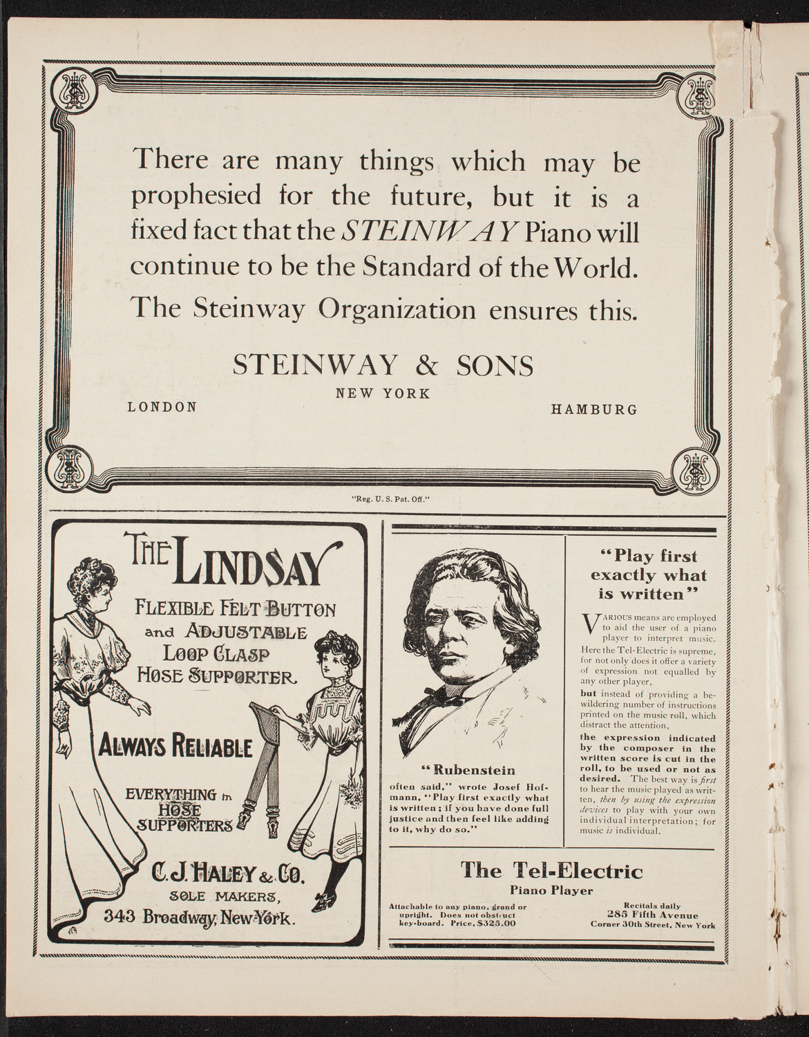 David Bispham, Baritone, October 4, 1908, program page 4