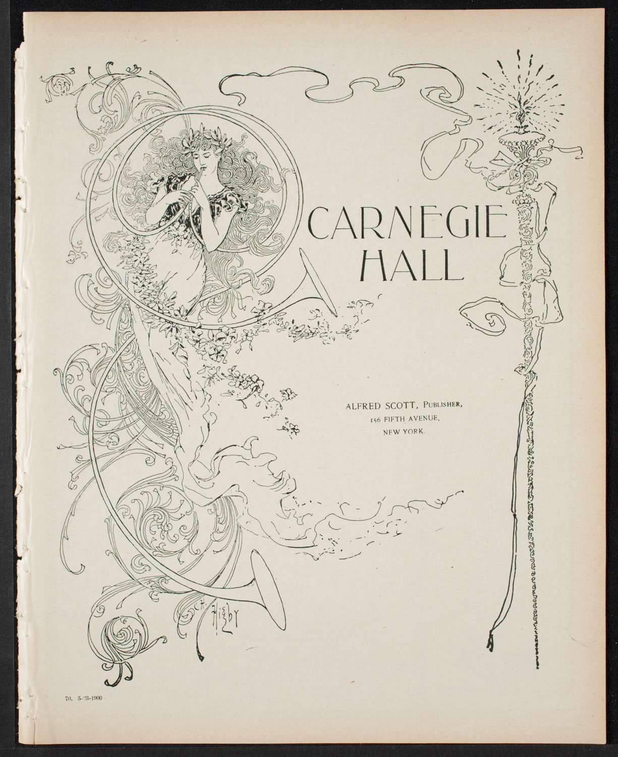 Choral Concert by H.R. Humphries, May 23, 1900, program page 1