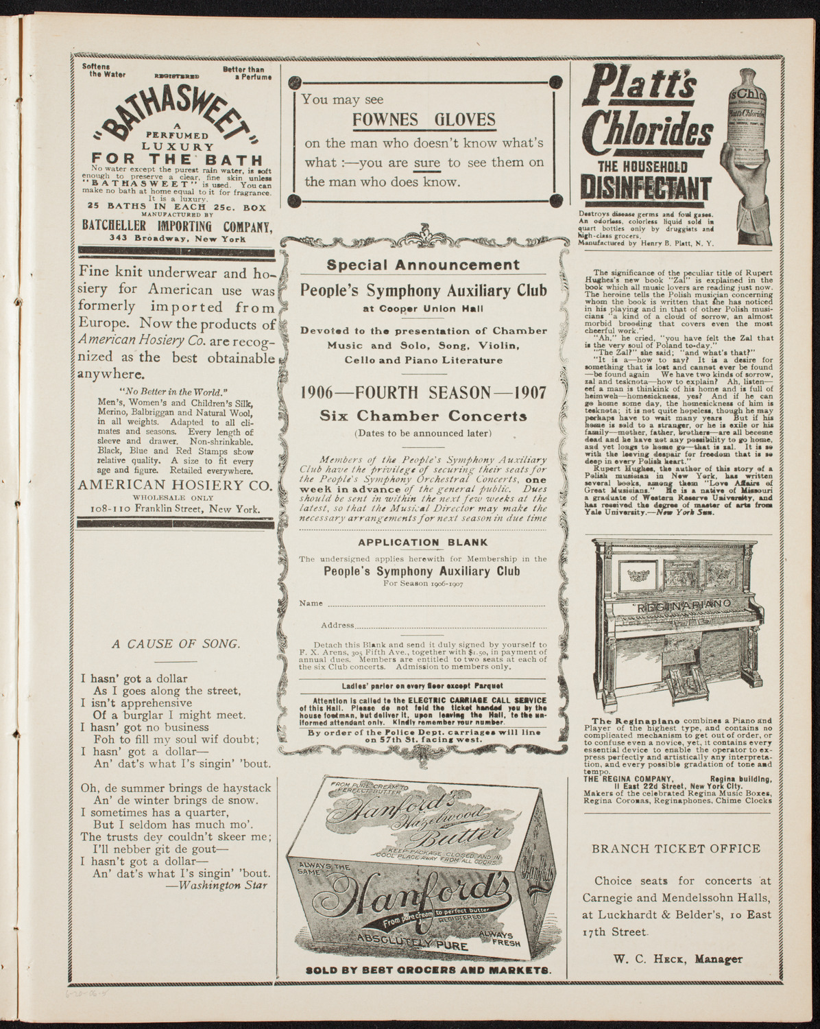 Graduation: Normal College of the City of New York, June 20, 1906, program page 9