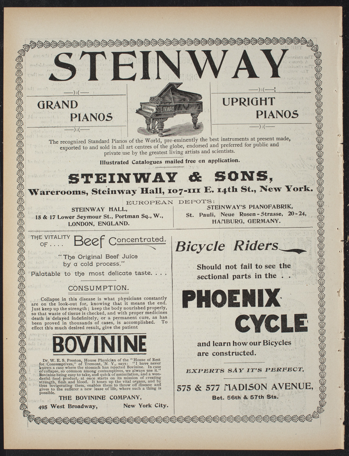 Alexandria Herzberg, March 16, 1897, program page 8