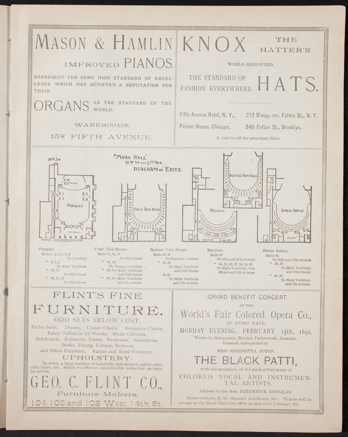 New York Symphony Orchestra, February 3, 1893, program page 3
