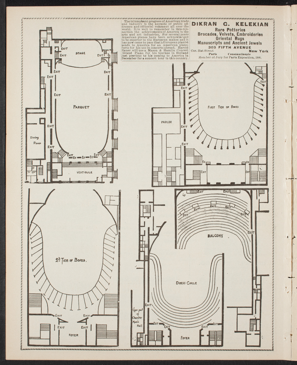 Lilli Lehmann, Johanna Gadski, Lillian Blauvelt, Sopranos, and Jan Kubelik, Violin, February 8, 1902, program page 4