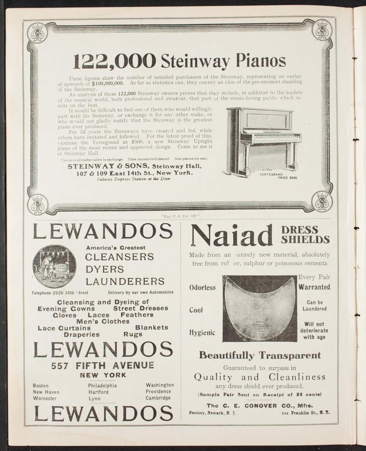 Cathedral School Silver Jubilee Celebration, April 28, 1907, program page 4