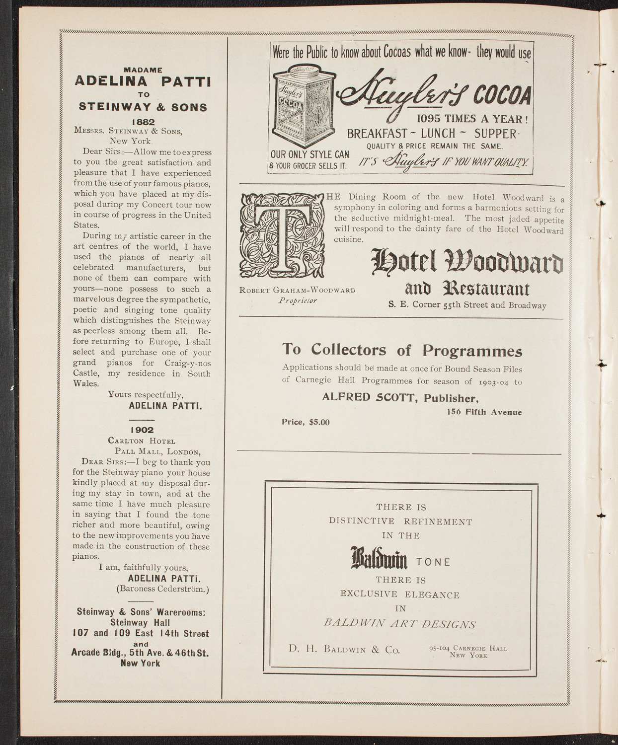 New York Banks' Glee Club, April 8, 1904, program page 4