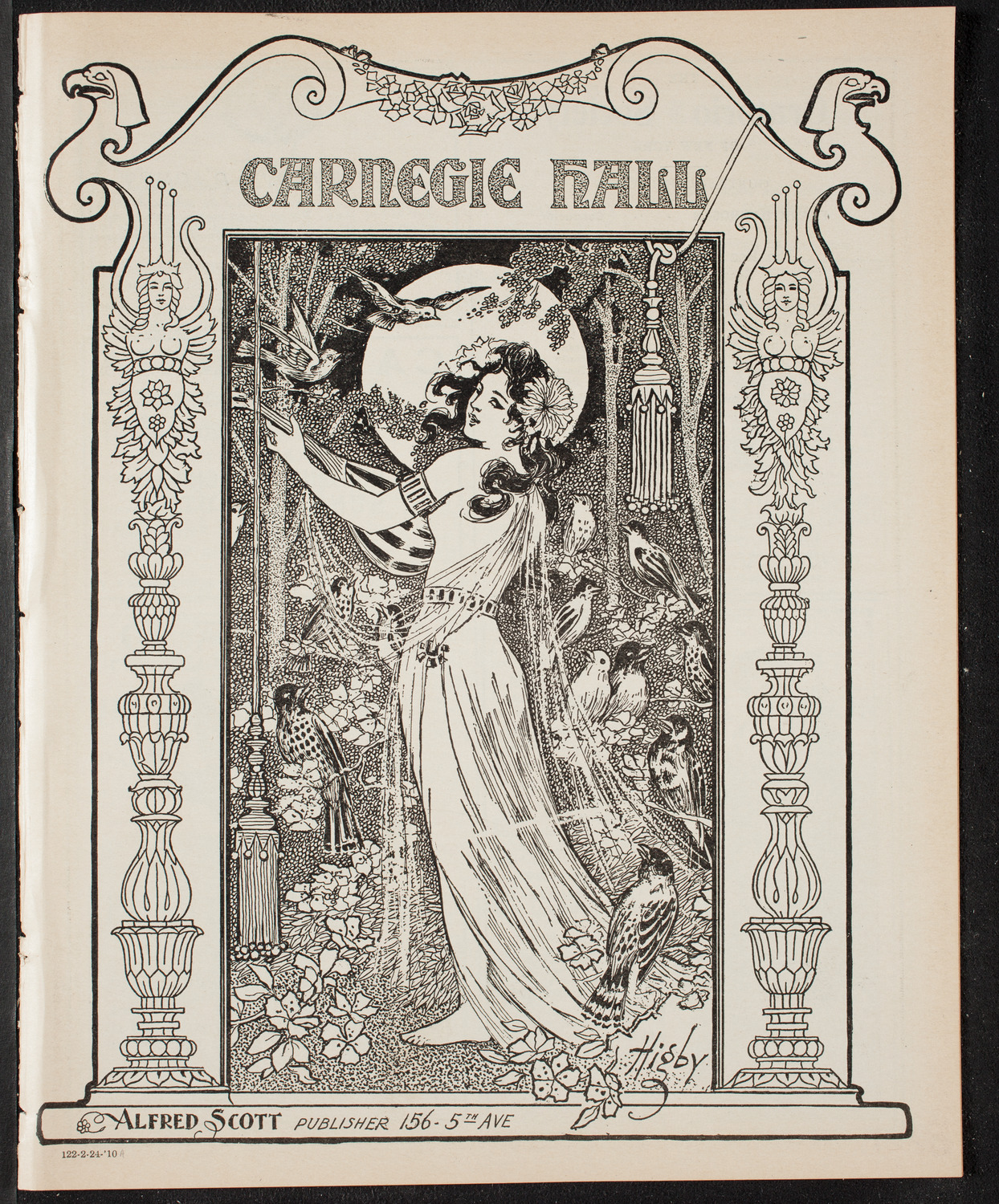 Louise Kirkby-Lunn, Mezzo-Soprano, February 24, 1910, program page 1