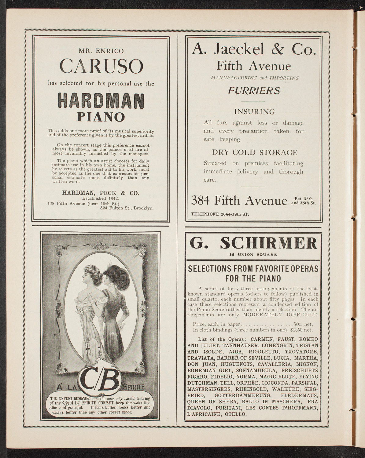 International Peace Festival Musical Program, March 24, 1909, program page 8