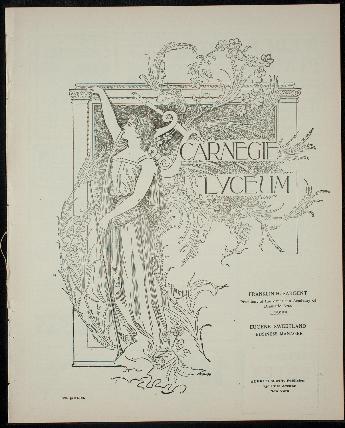 Columbia University Varsity Show, February 14, 1902, program page 1