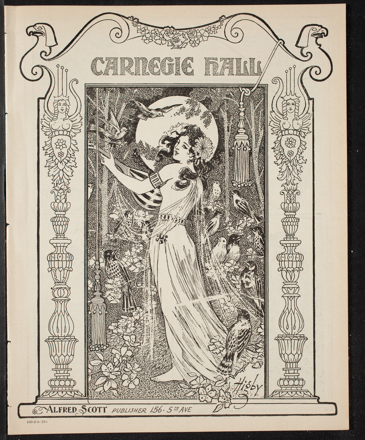 Fannie Bloomfield Zeisler, Piano, February 5, 1910, program page 1