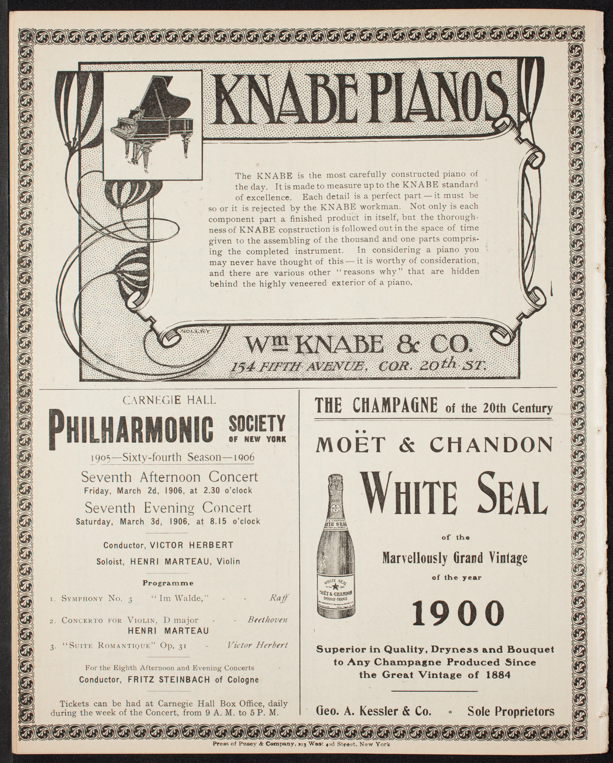 Symphony Concert for Young People, February 10, 1906, program page 12