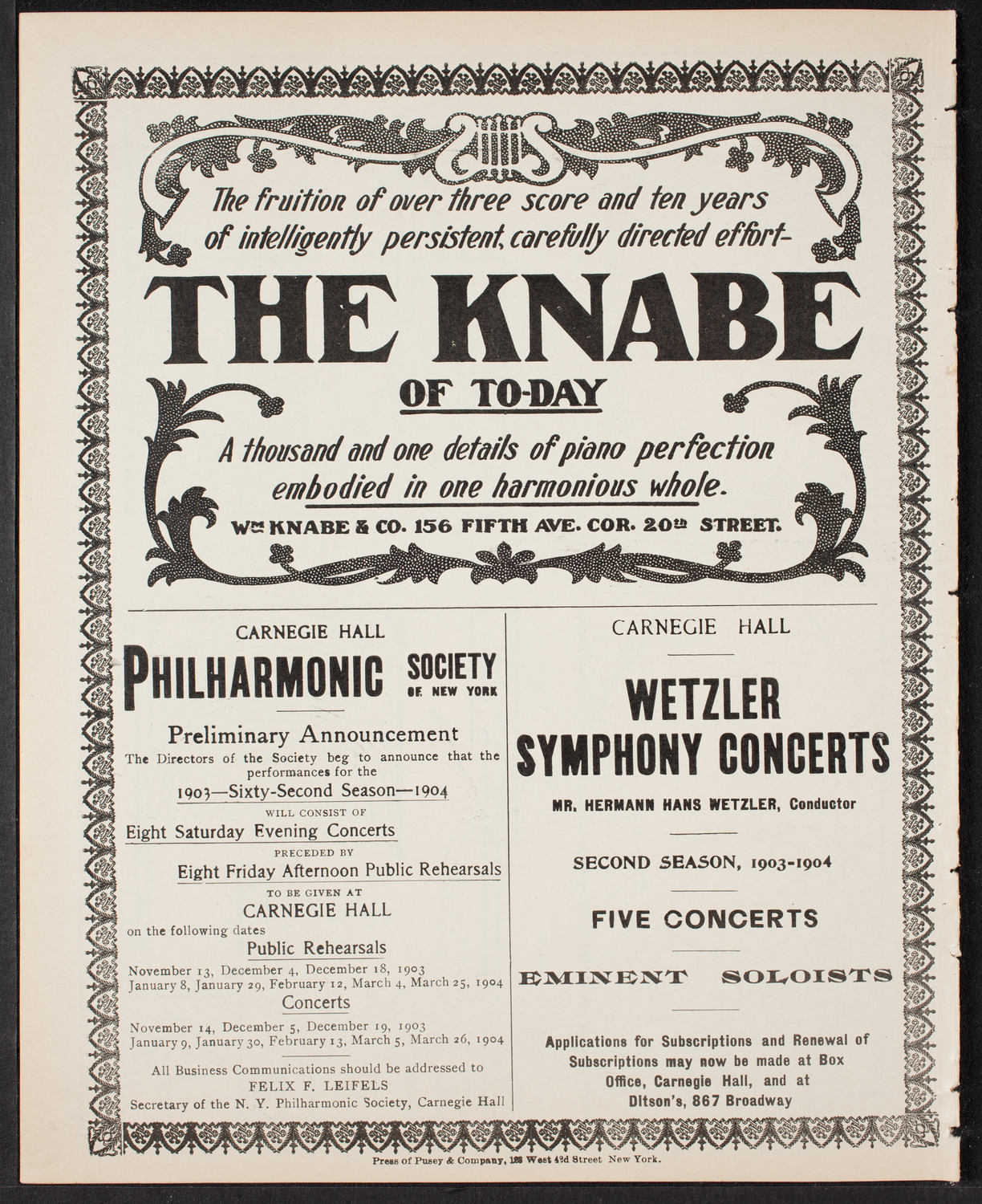Meeting: Catholic Converts' League, May 15, 1903, program page 12