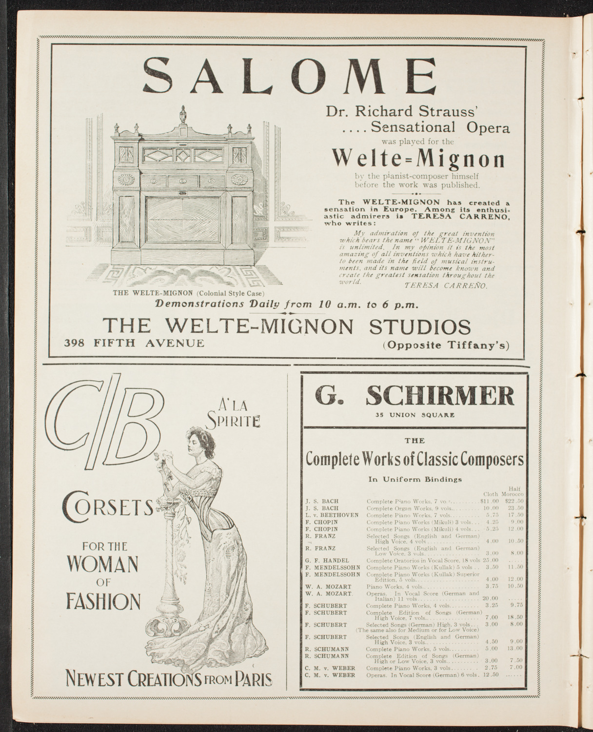 Graduation: New York Law School, June 13, 1907, program page 8