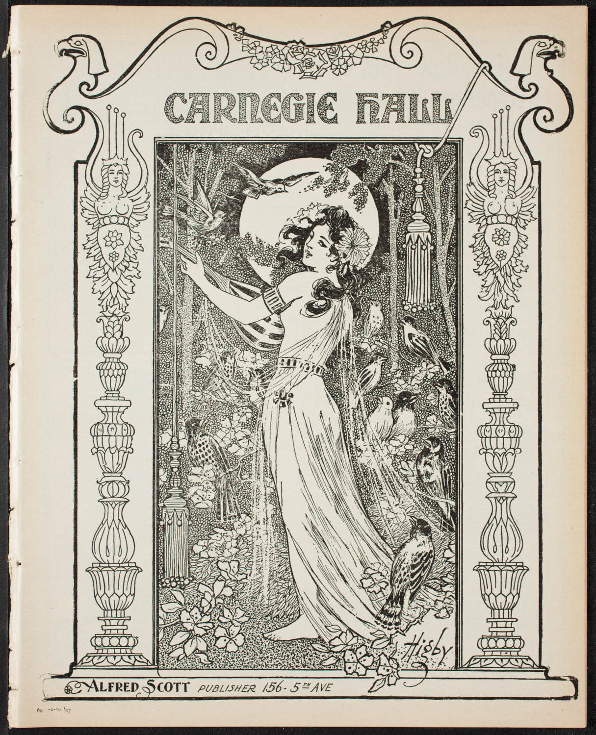 Boston Symphony Orchestra, January 10, 1907, program page 1