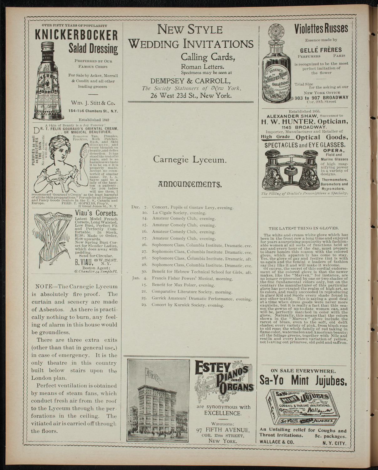 Powers-Arnold Wednesday Morning Musicale, December 7, 1898, program page 2