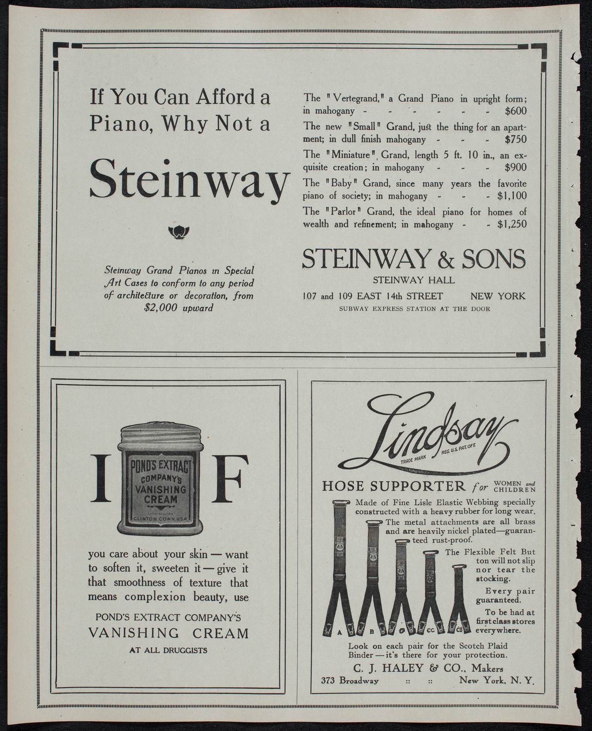 New York Philharmonic, January 24, 1913, program page 4