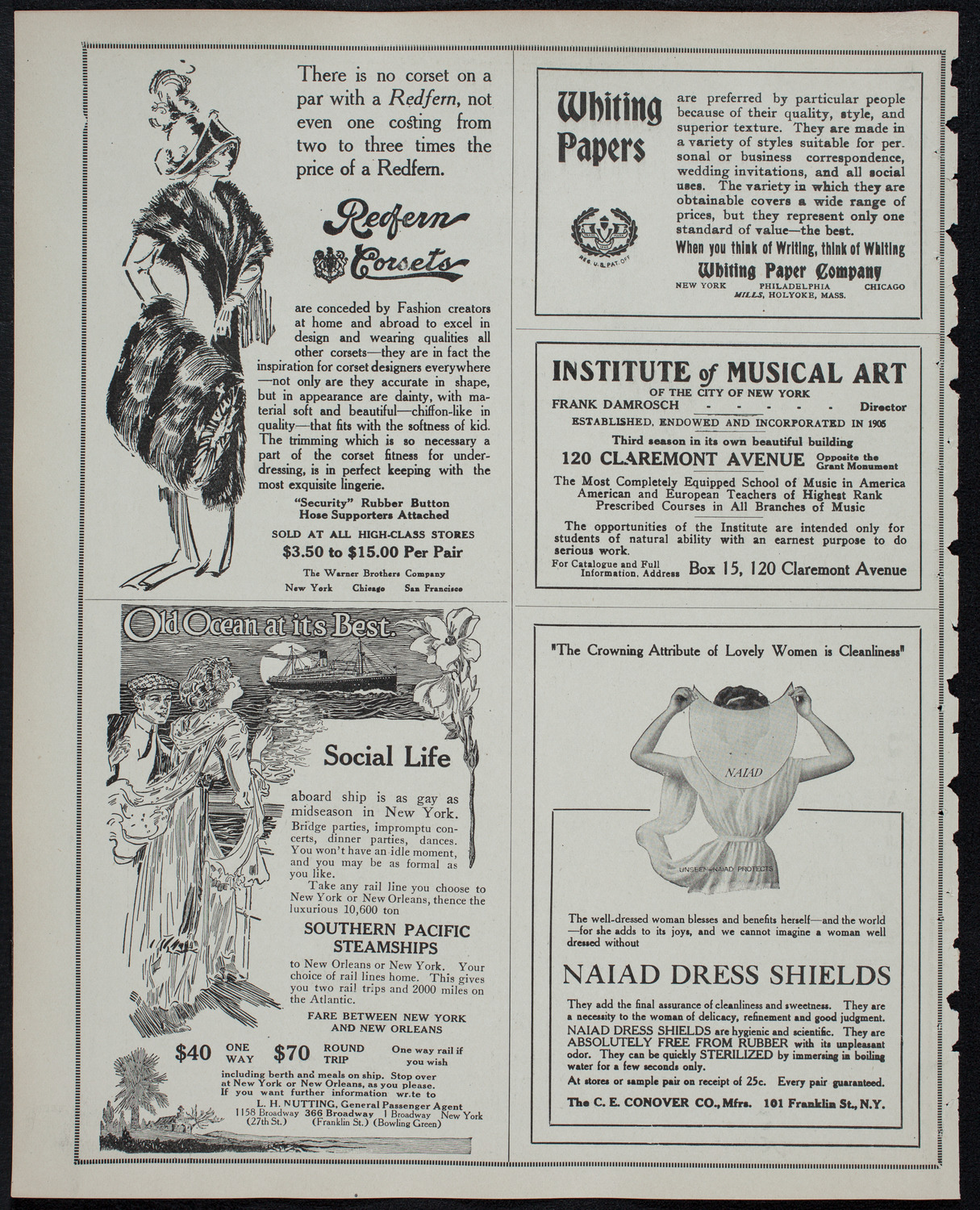 Julia Culp, Contralto, January 28, 1913, program page 2