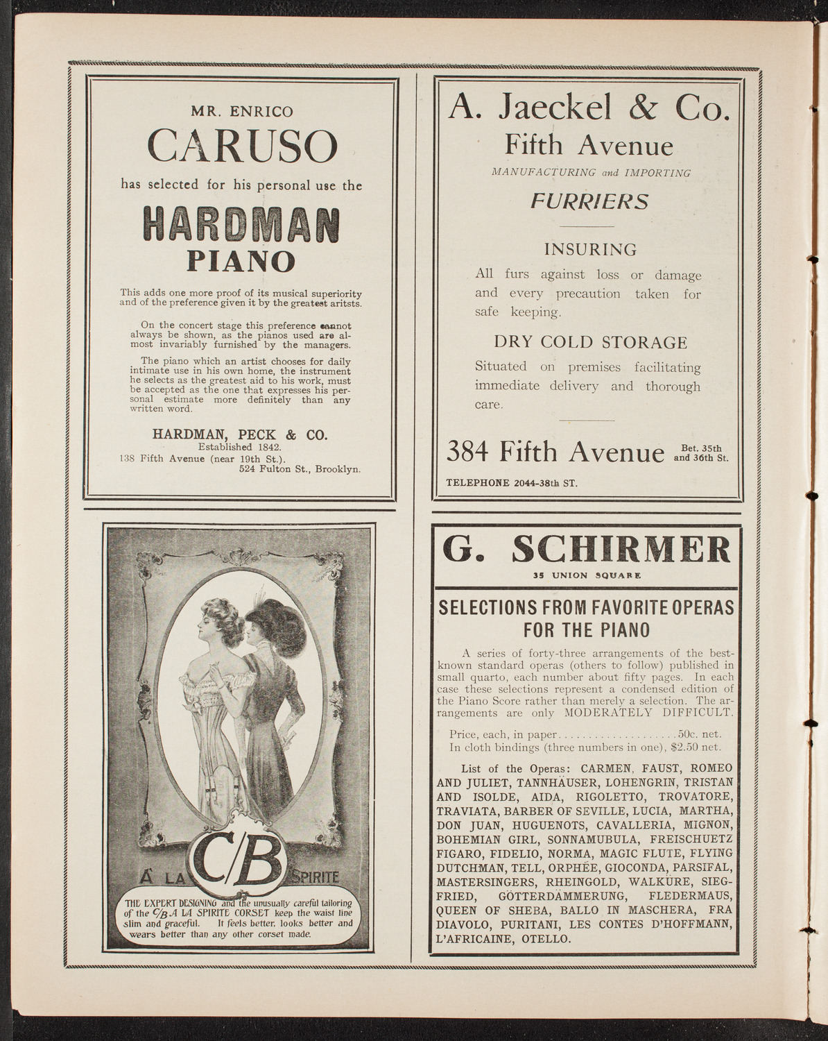 New York Philharmonic, March 27, 1909, program page 8
