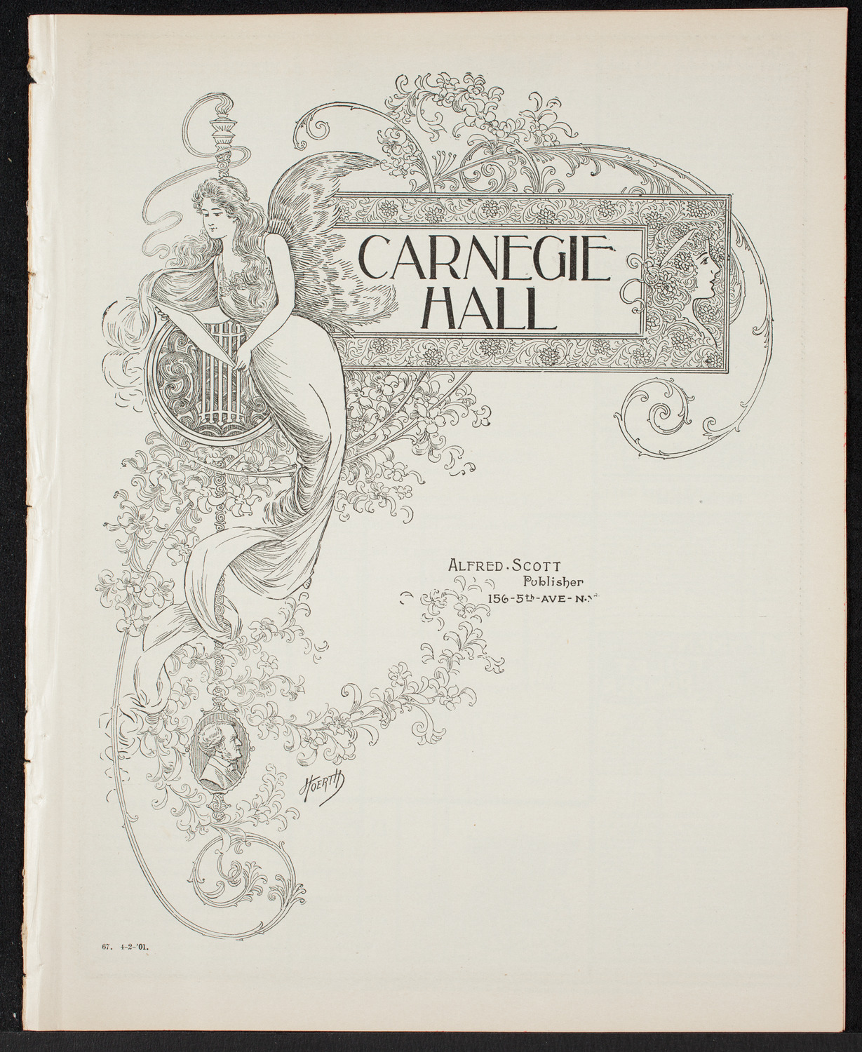 Brooklyn Oratorio Society, April 2, 1901, program page 1