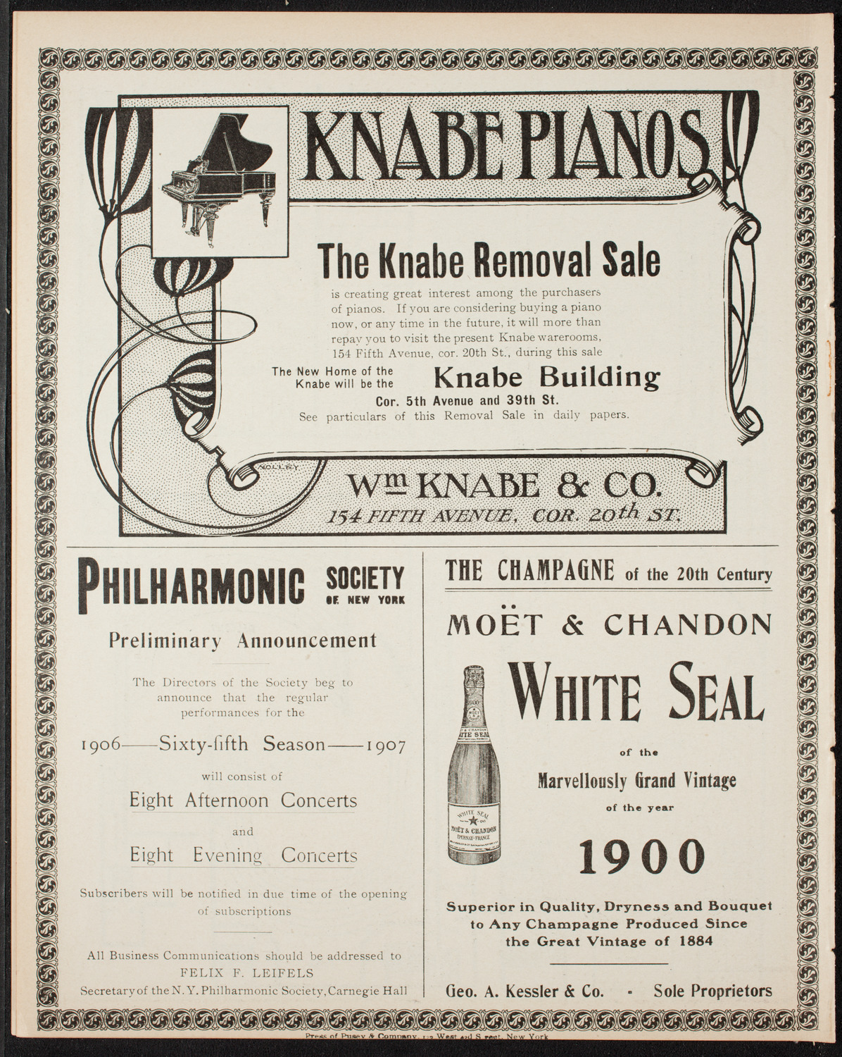 Musurgia of New York, April 24, 1906, program page 12