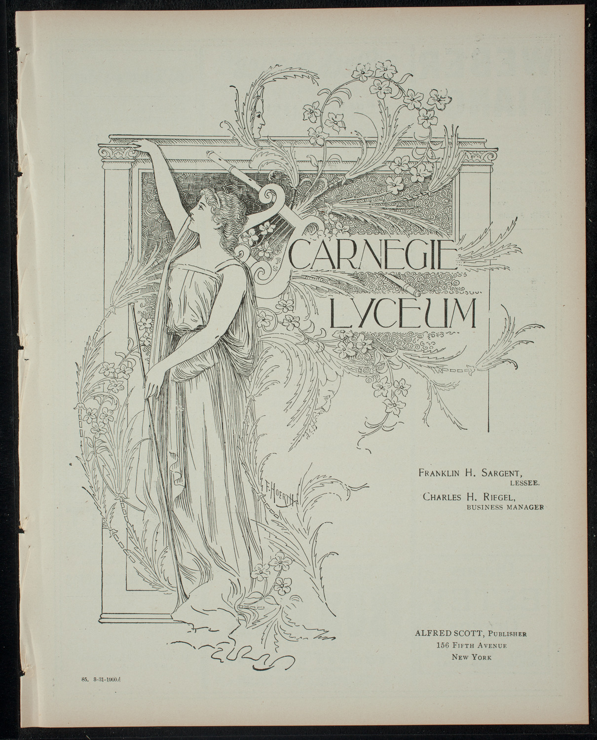 Children's Piano Recital: Pupils of the Virgil Piano School, March 31, 1900, program page 1