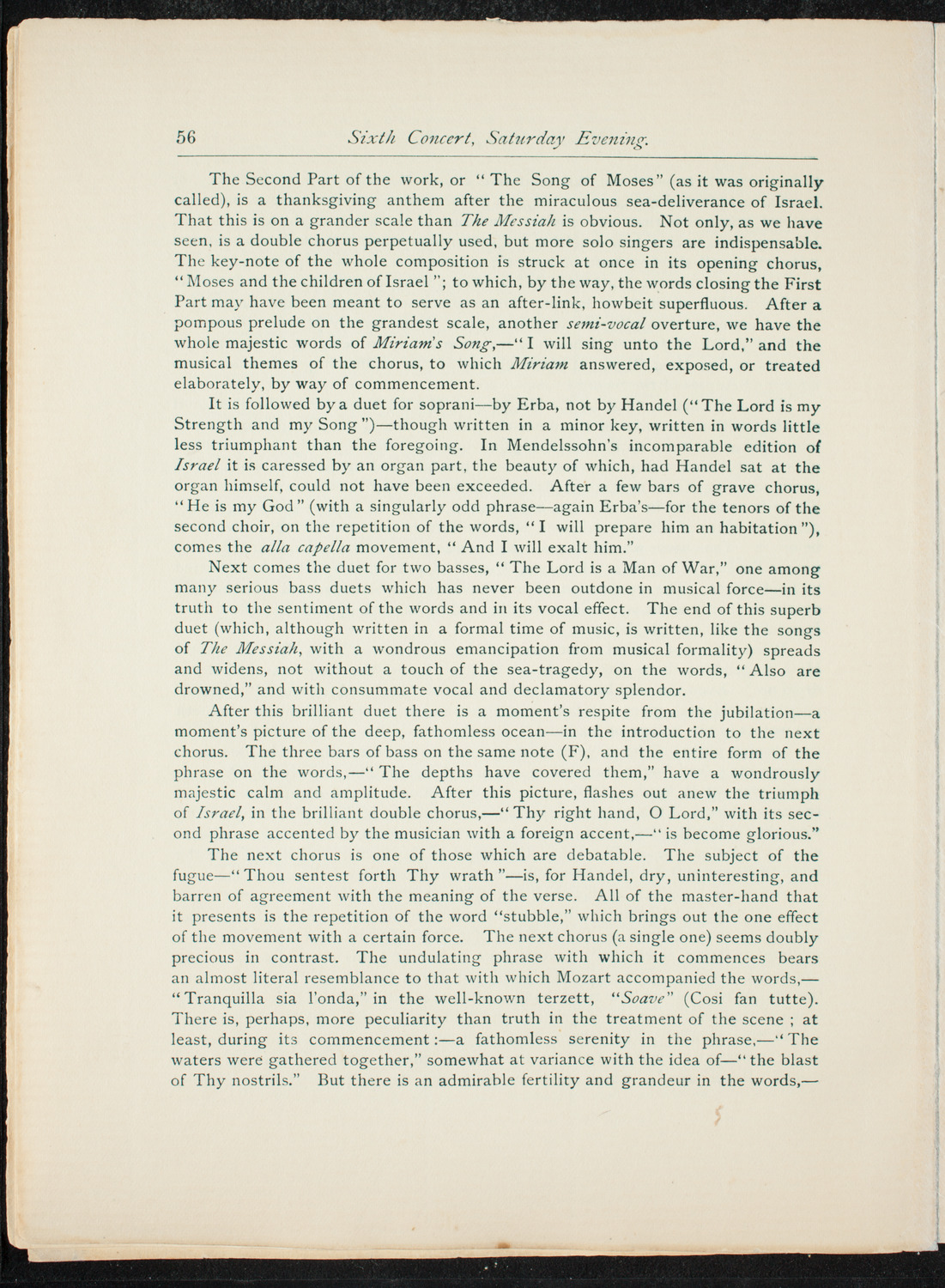 Opening Week Music Festival: Opening Night of Carnegie Hall, May 5, 1891, program notes page 72