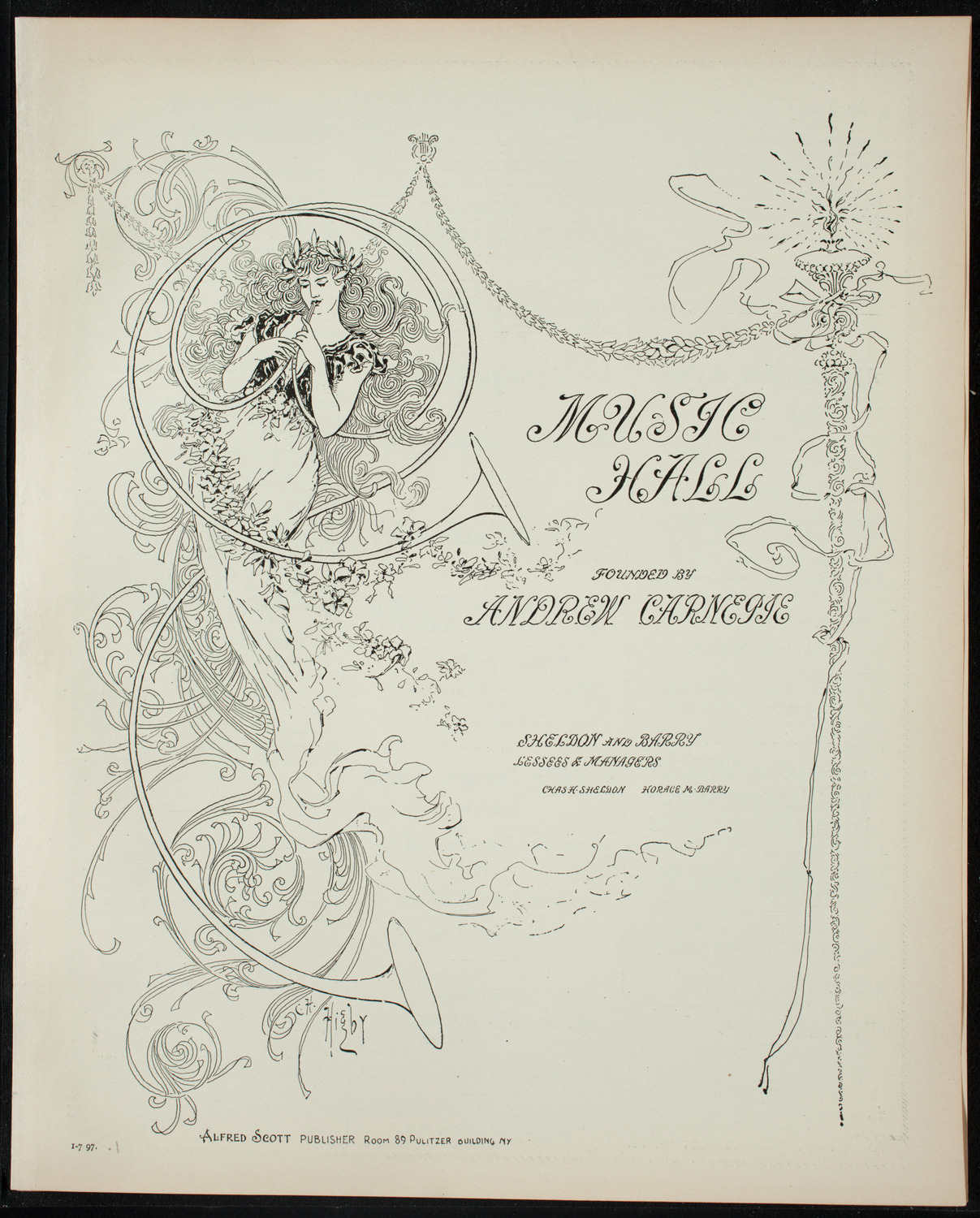 German Liederkranz of New York: 50th Anniversary Concert, January 7, 1897, program page 1