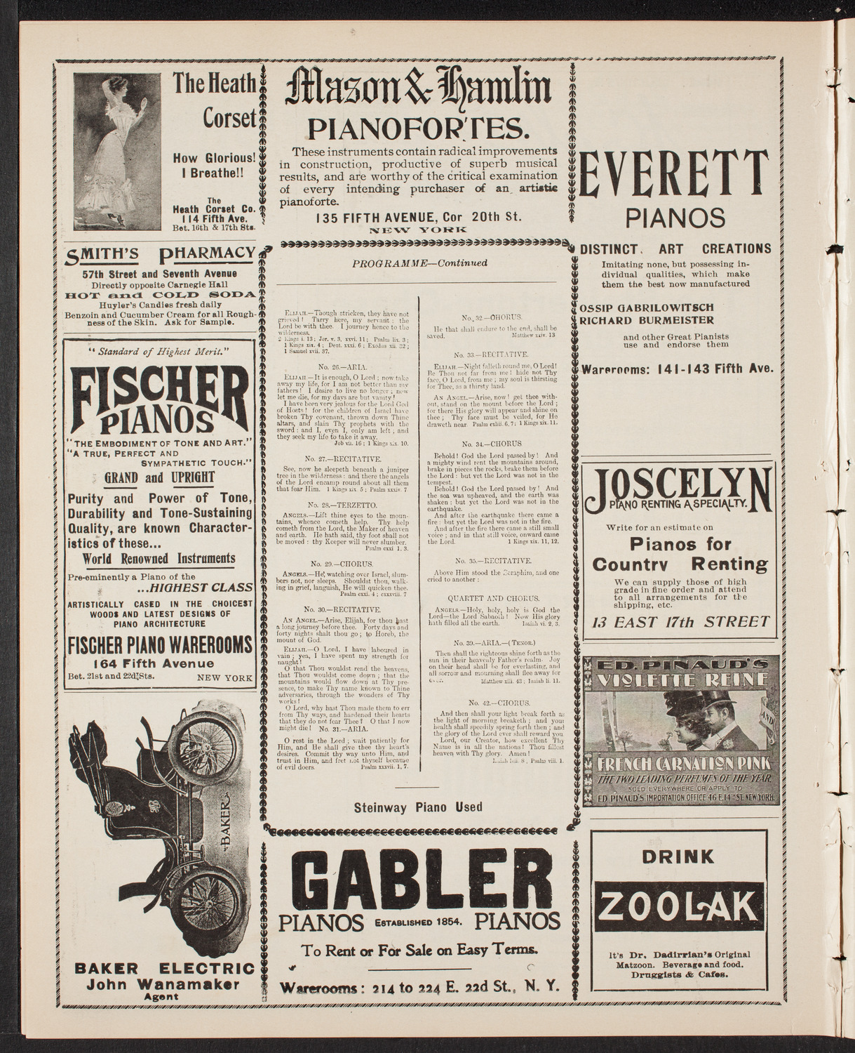 New York Festival Chorus and Orchestra, May 25, 1902, program page 8